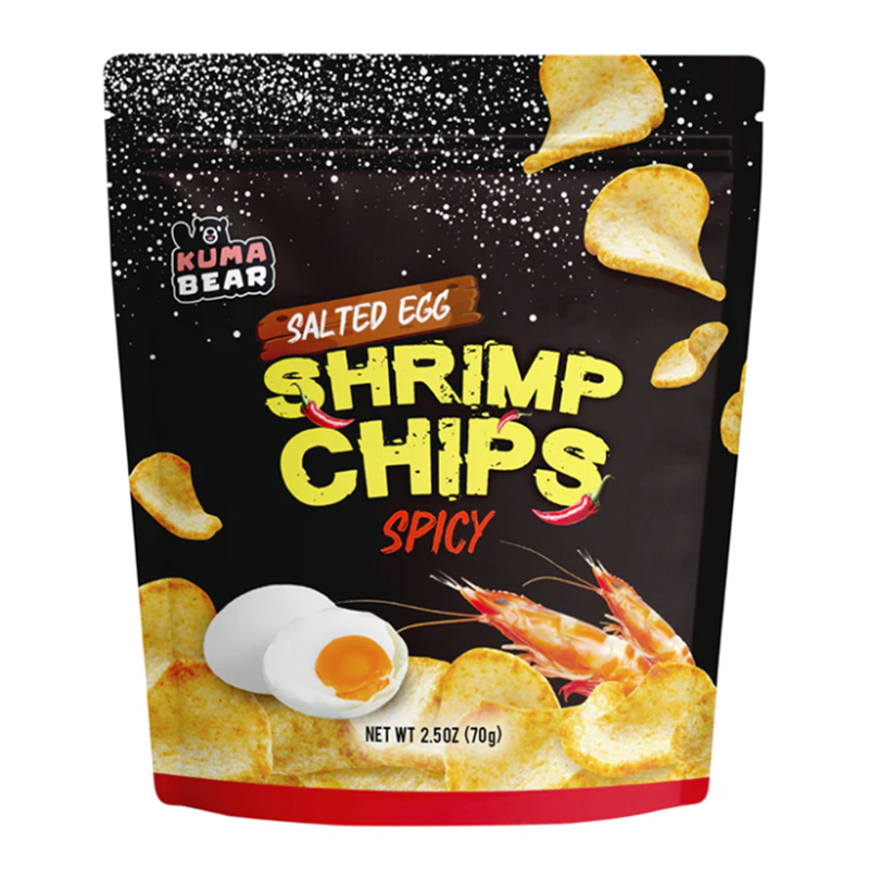 Kuma Bear Spicy Salted Egg Shrimp Chips